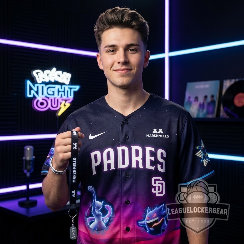 San Diego Padres Pokémon Night Out Baseball Jersey - LeagueLockerGear
