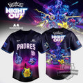 San Diego Padres Pokémon Night Out Baseball Jersey - LeagueLockerGear