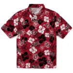 San Diego State Aztecs Hawaiian Shirt - Hibiscus Flower Design | Hula Hawaiian Shirts