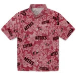 San Diego State Aztecs Hawaiian Shirt - Hibiscus Oasis | Hula Hawaiian Shirts