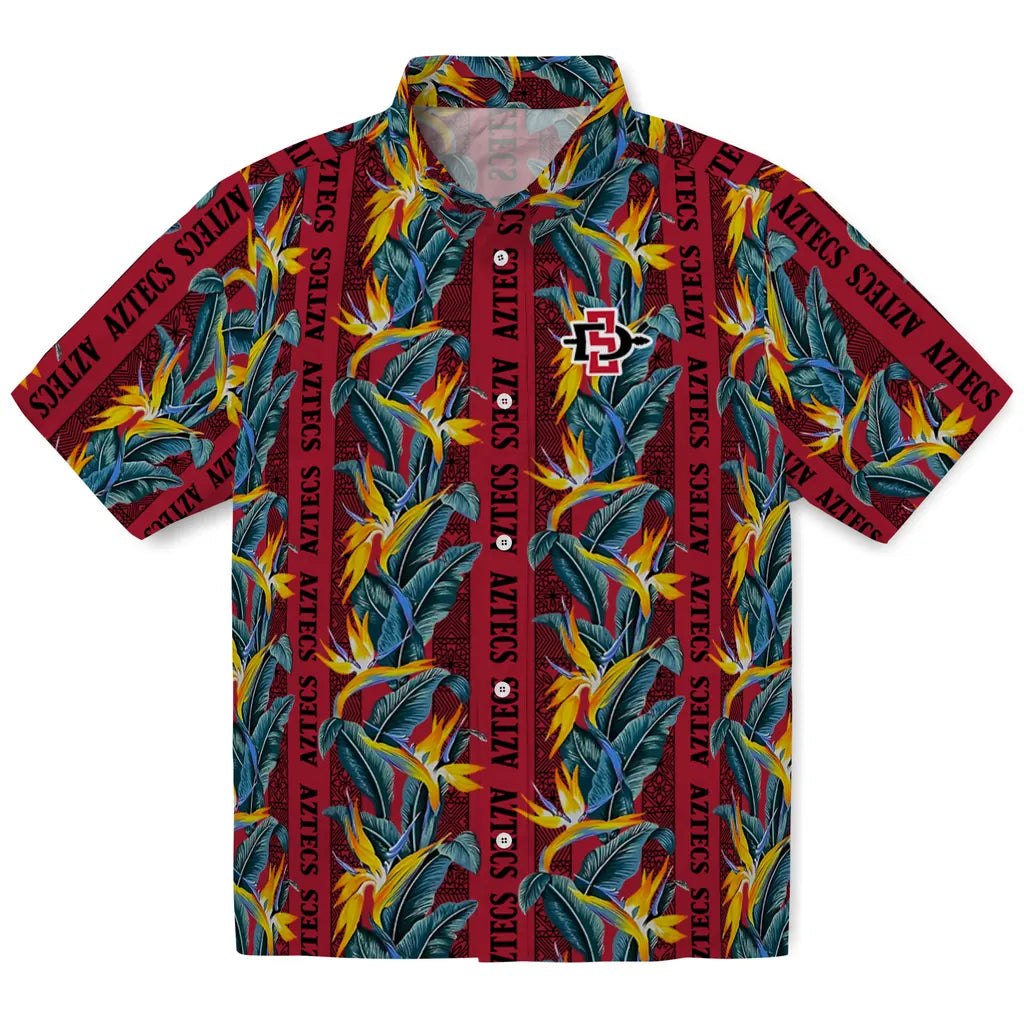 San Diego State Aztecs Hawaiian Shirt - Paradise Vines | Hula Hawaiian Shirts