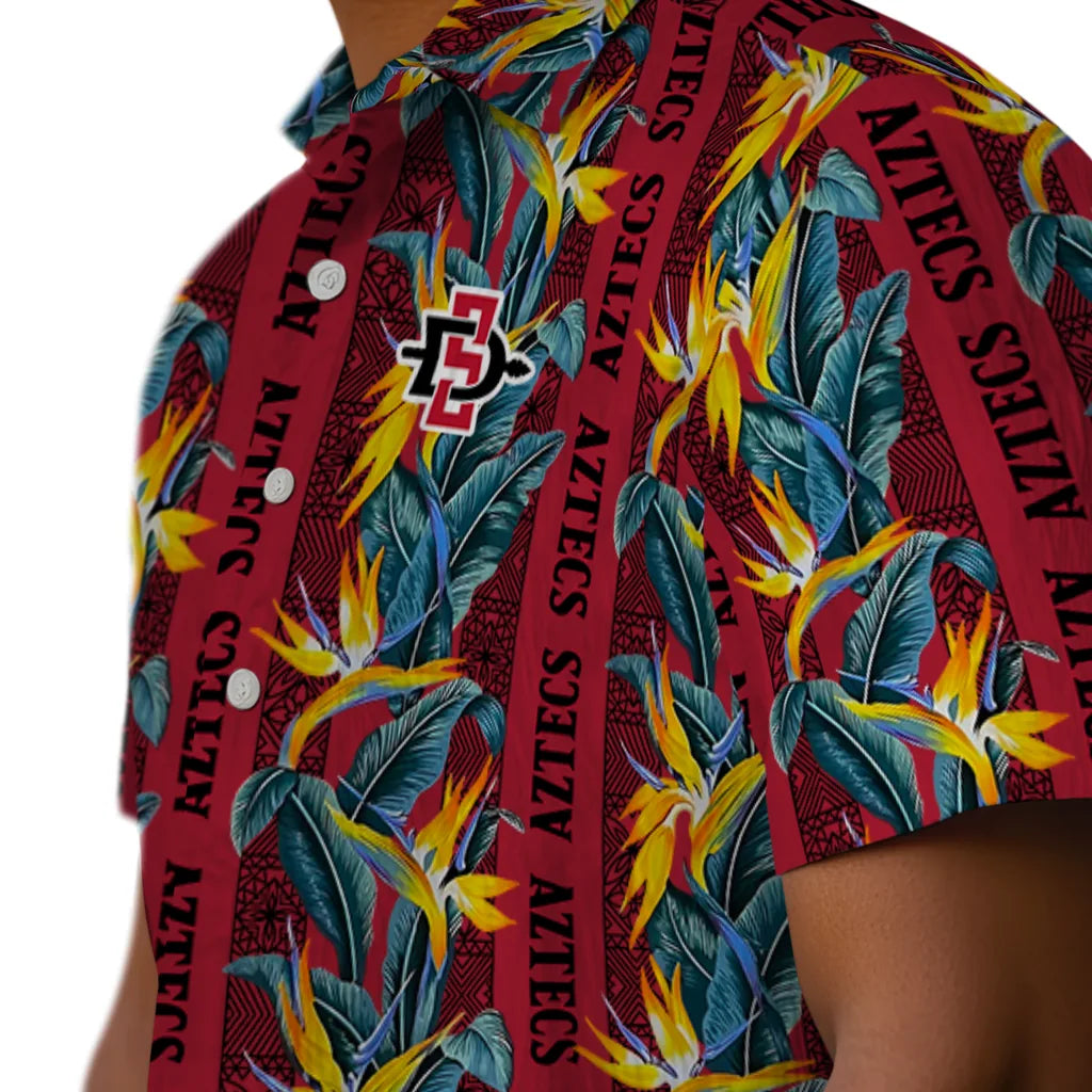 San Diego State Aztecs Hawaiian Shirt - Paradise Vines | Hula Hawaiian Shirts