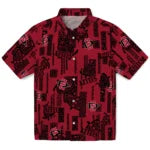 San Diego State Aztecs Hawaiian Shirt - Turtle Lines | Hula Hawaiian Shirts