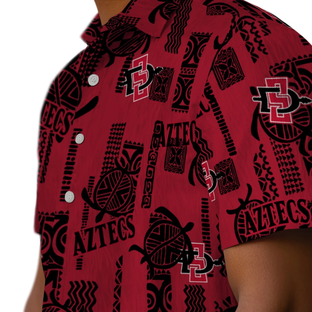 San Diego State Aztecs Hawaiian Shirt - Turtle Lines | Hula Hawaiian Shirts