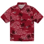 San Diego State Aztecs Hawaiian Shirt - Wave Palm | Hula Hawaiian Shirts