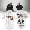 San Francisco 49ers Chris Brown Usher The R&B Tour Baseball Jersey - LeagueLockerGear