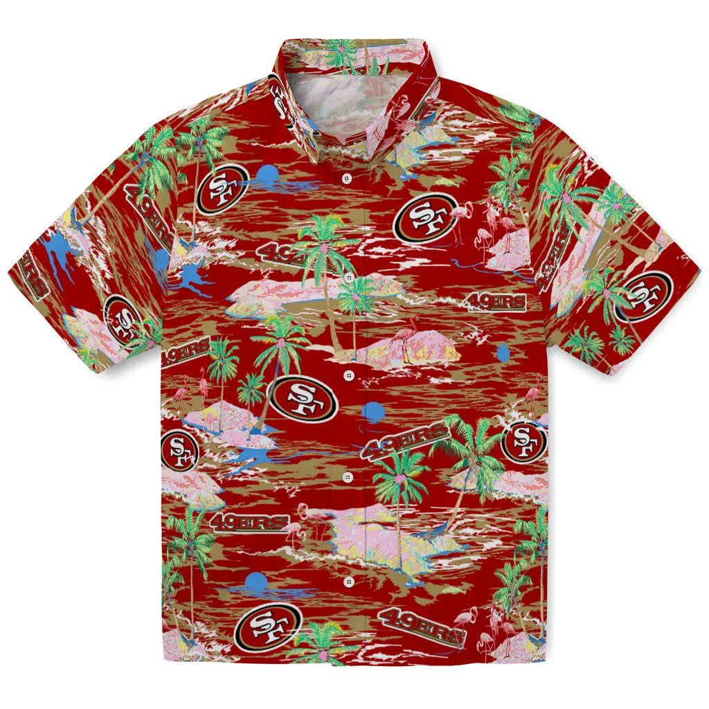 San Francisco 49ers Hawaiian Shirt - Hawaii Island | Hula Hawaiian Shirts