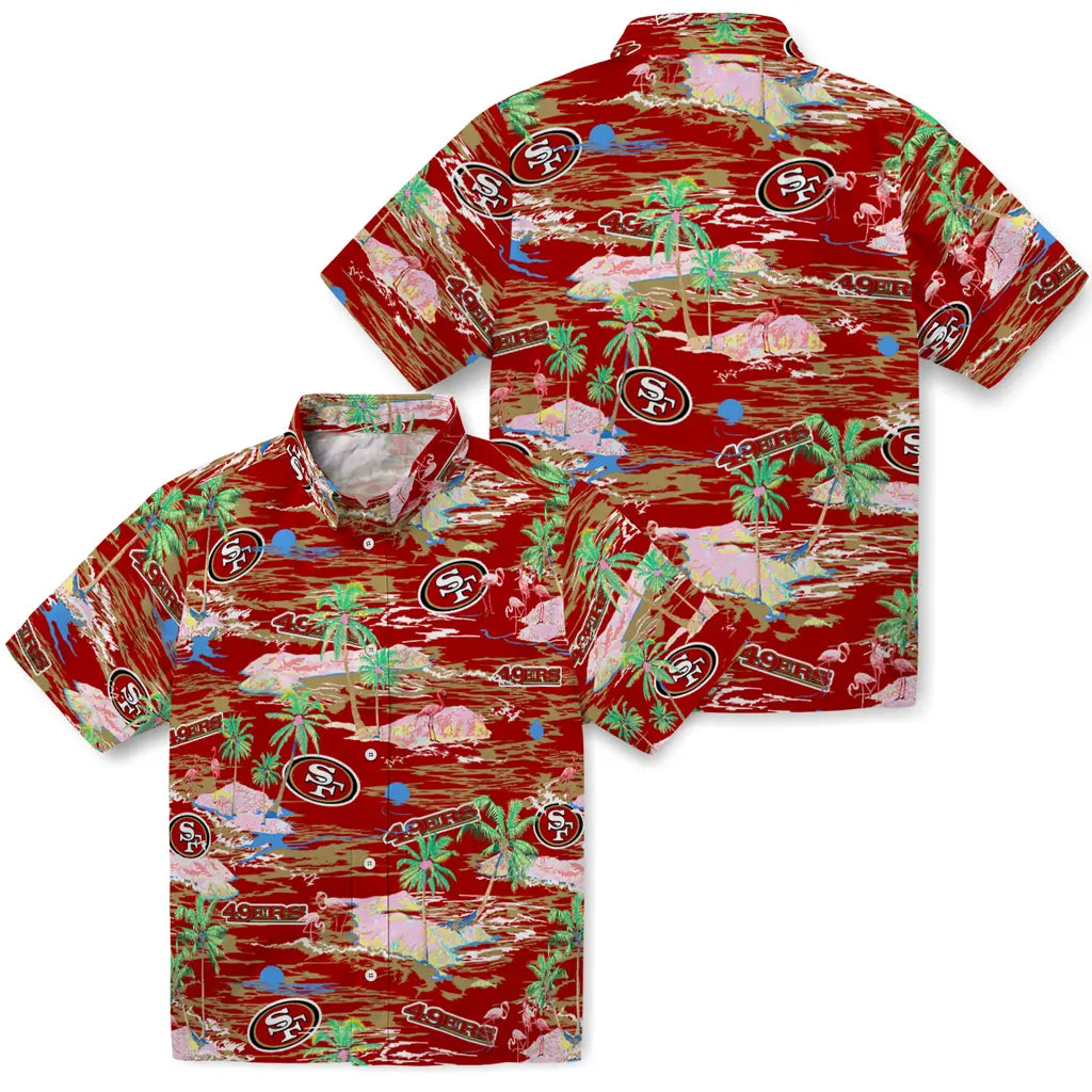 San Francisco 49ers Hawaiian Shirt - Hawaii Island | Hula Hawaiian Shirts