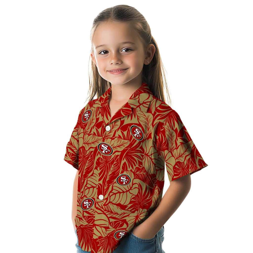 San Francisco 49ers Hawaiian Shirt - Monstera Layer | Hula Hawaiian Shirts