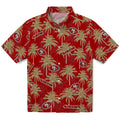 San Francisco 49ers Hawaiian Shirt - Palm Tree Motif | Hula Hawaiian Shirts