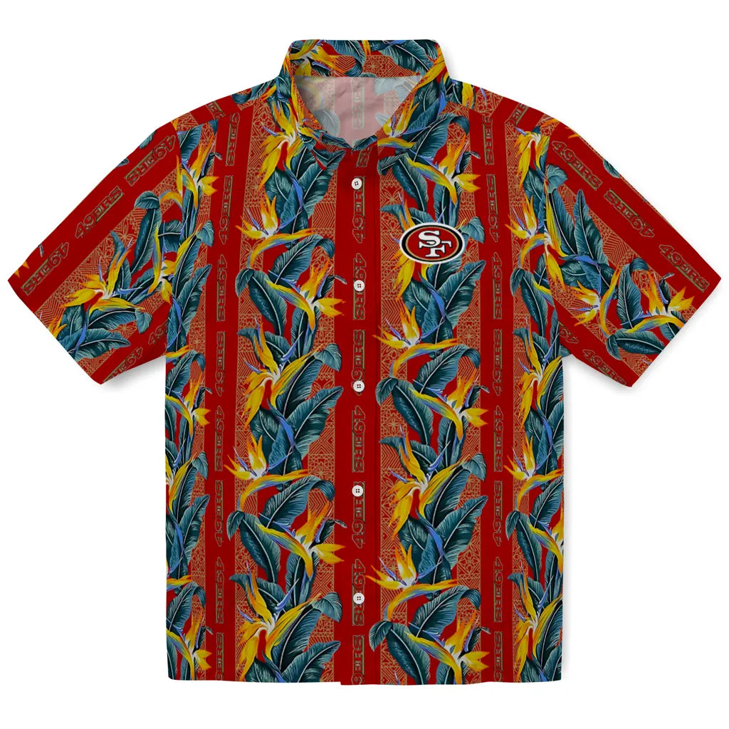 San Francisco 49ers Hawaiian Shirt - Paradise Vines | Hula Hawaiian Shirts