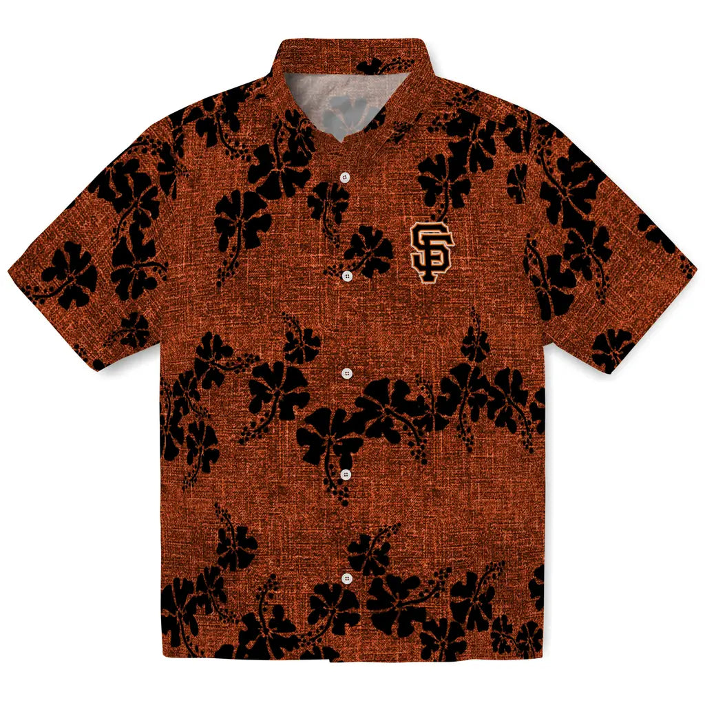 San Francisco Giants Hawaiian Shirt - 50th State Flower | Hula Hawaiian Shirts
