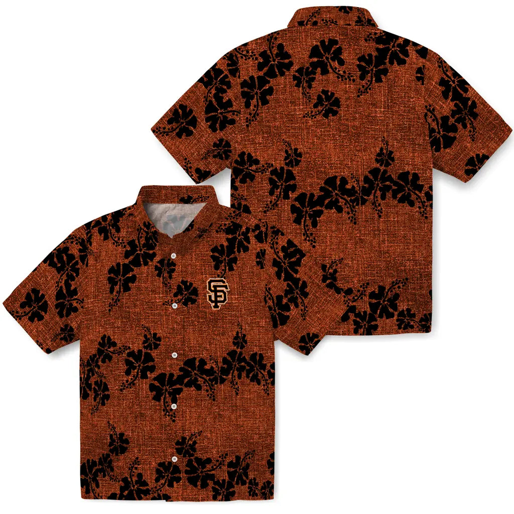 San Francisco Giants Hawaiian Shirt - 50th State Flower | Hula Hawaiian Shirts