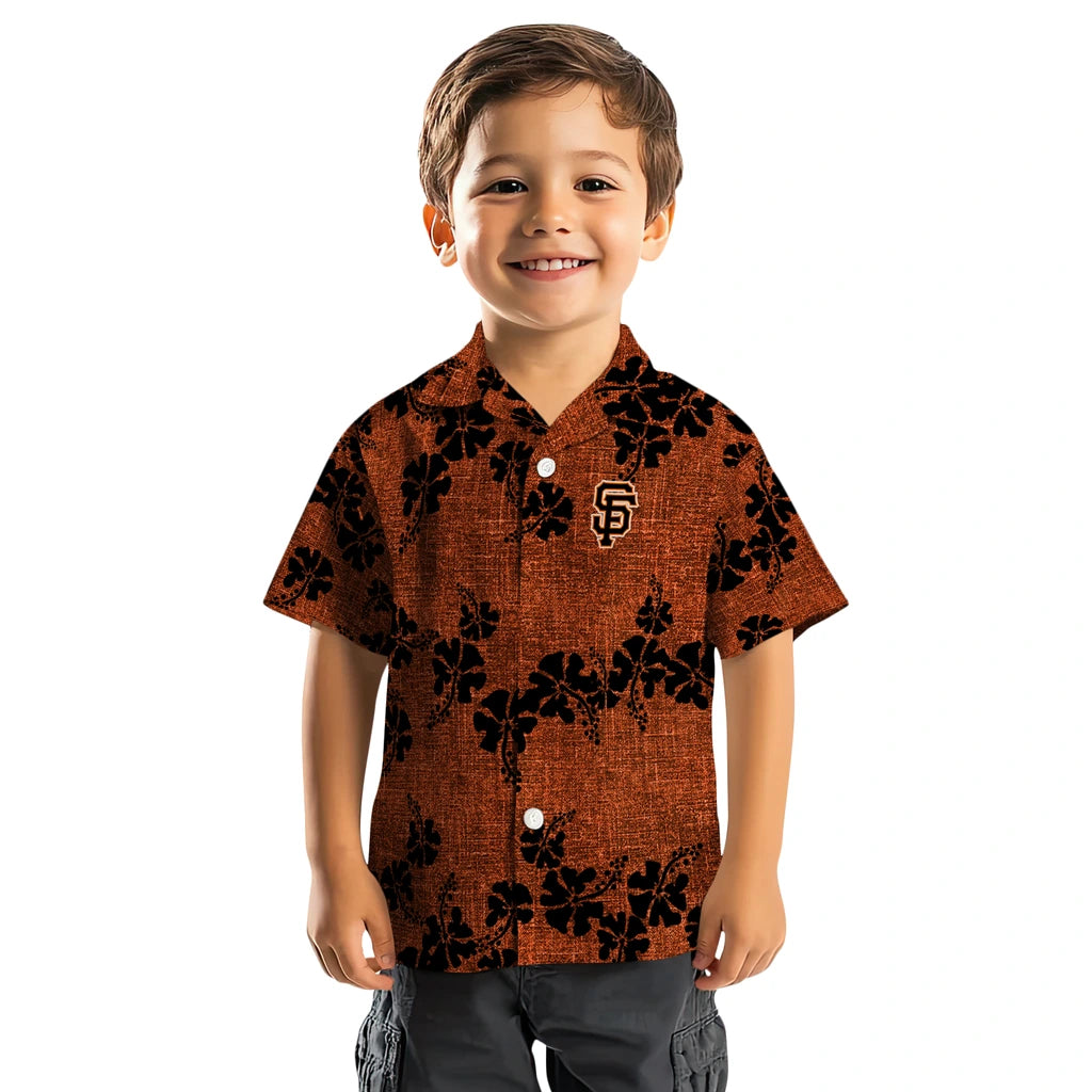 San Francisco Giants Hawaiian Shirt - 50th State Flower | Hula Hawaiian Shirts