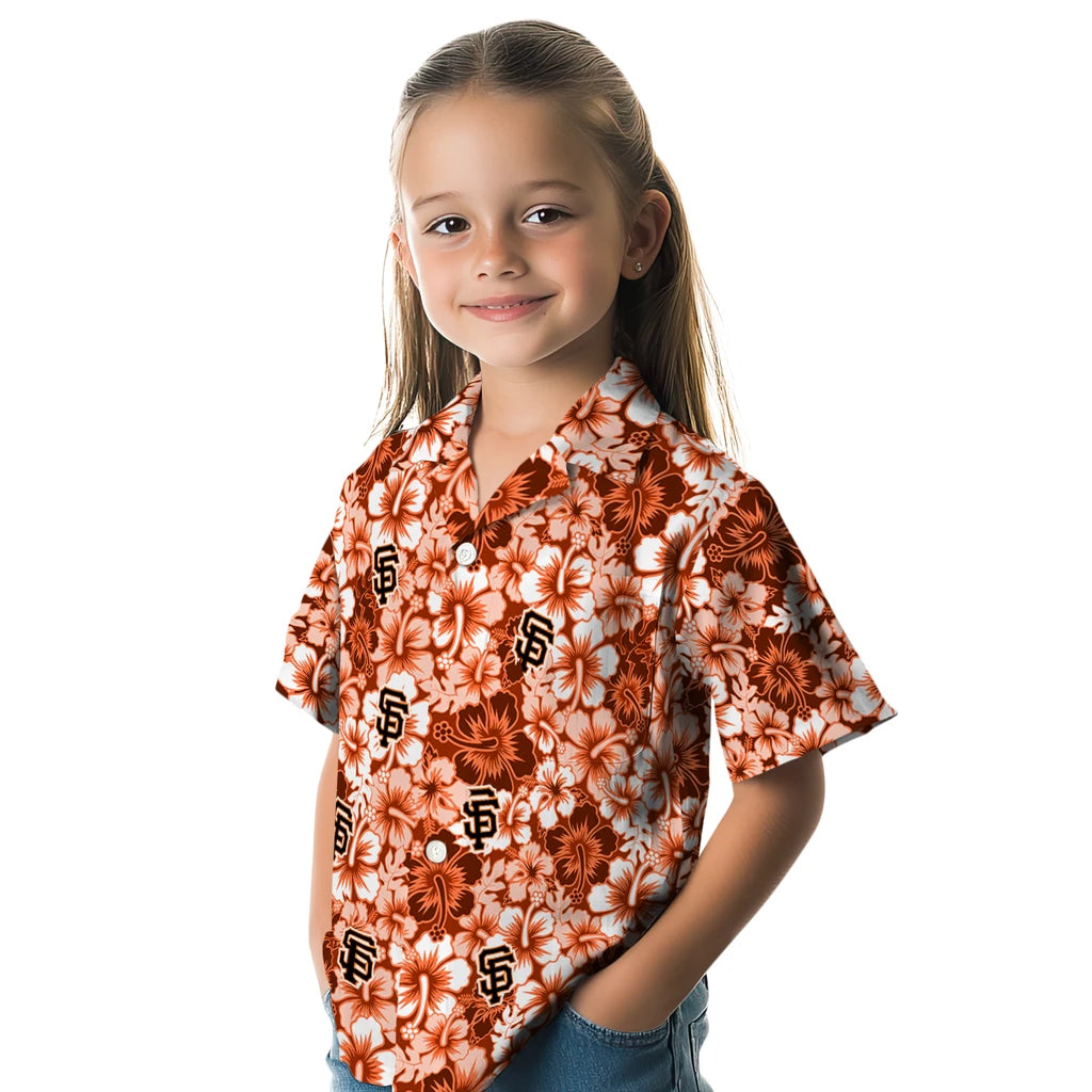 San Francisco Giants Hawaiian Shirt - Hibiscus Blooms | Hula Hawaiian Shirts