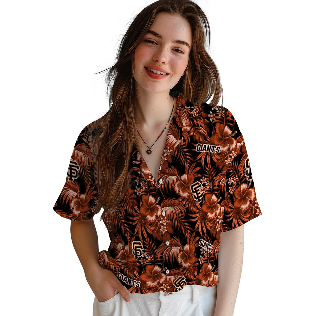 San Francisco Giants Hawaiian Shirt - Hibiscus Exotic | Hula Hawaiian Shirts