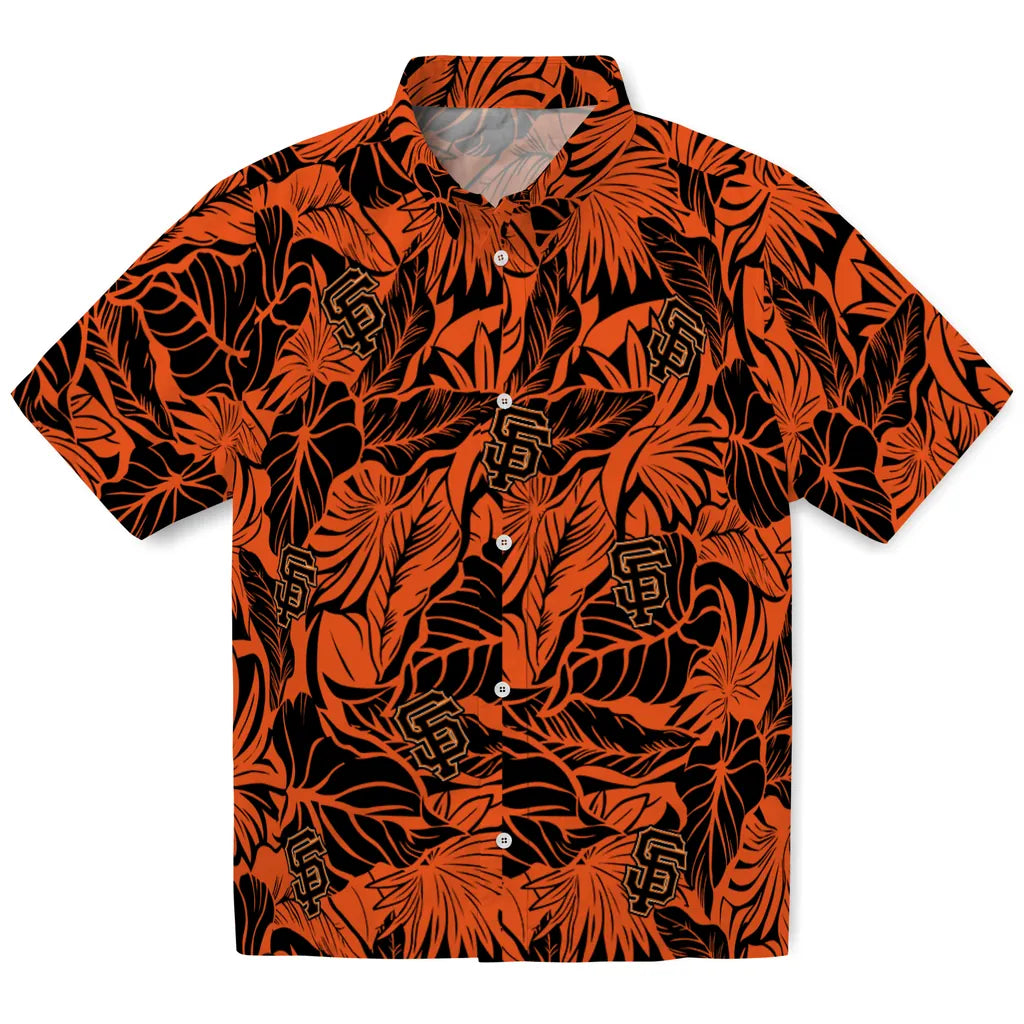 San Francisco Giants Hawaiian Shirt - Monstera Layer | Hula Hawaiian Shirts