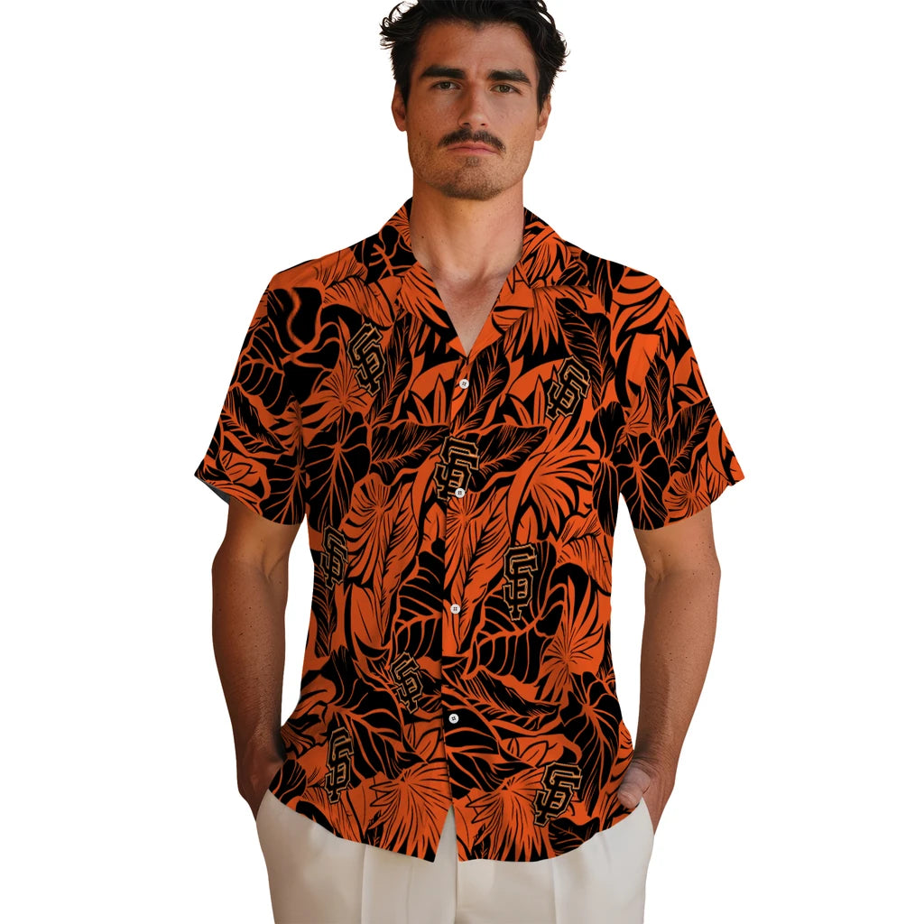 San Francisco Giants Hawaiian Shirt - Monstera Layer | Hula Hawaiian Shirts
