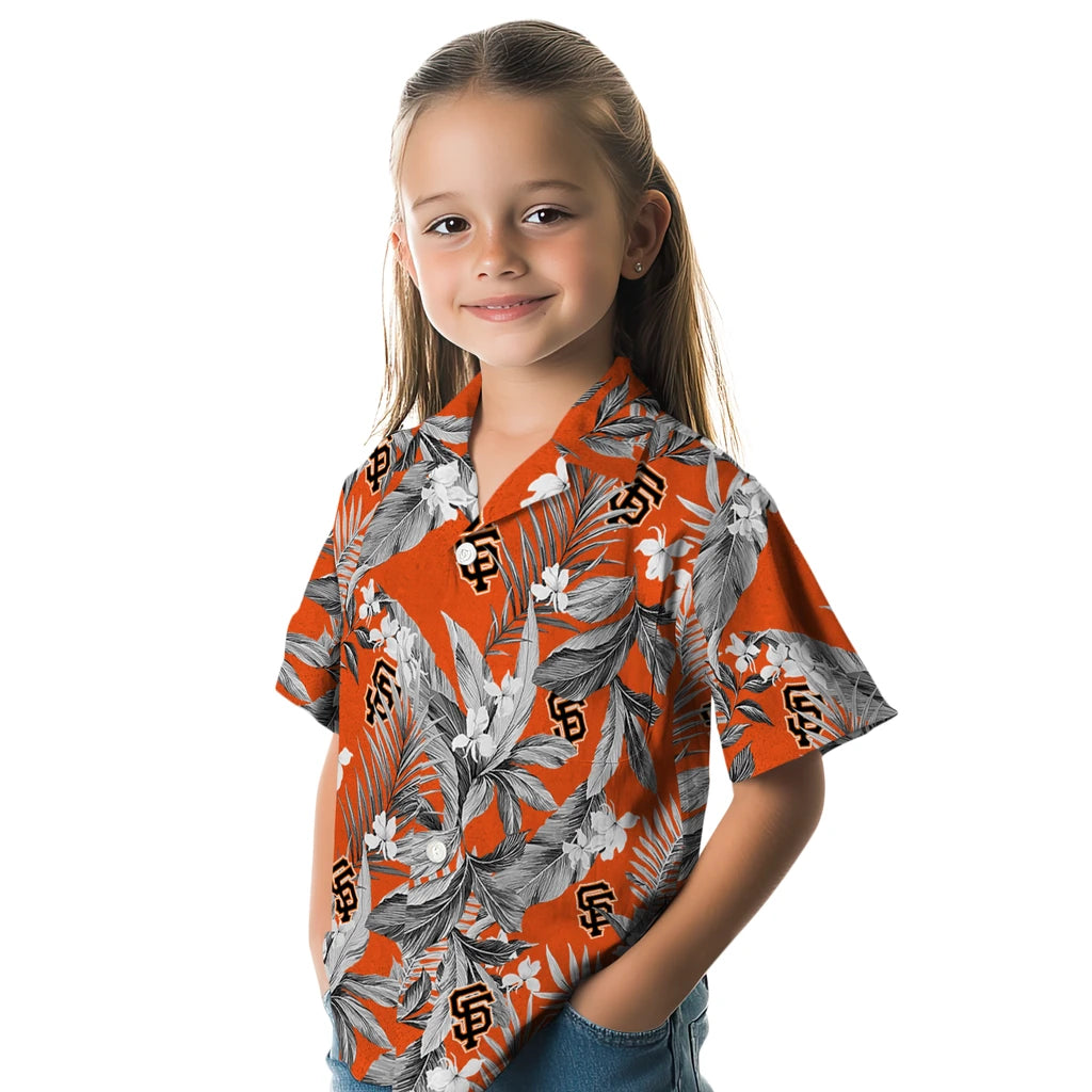San Francisco Giants Hawaiian Shirt - Palm Leaves | Hula Hawaiian Shirts