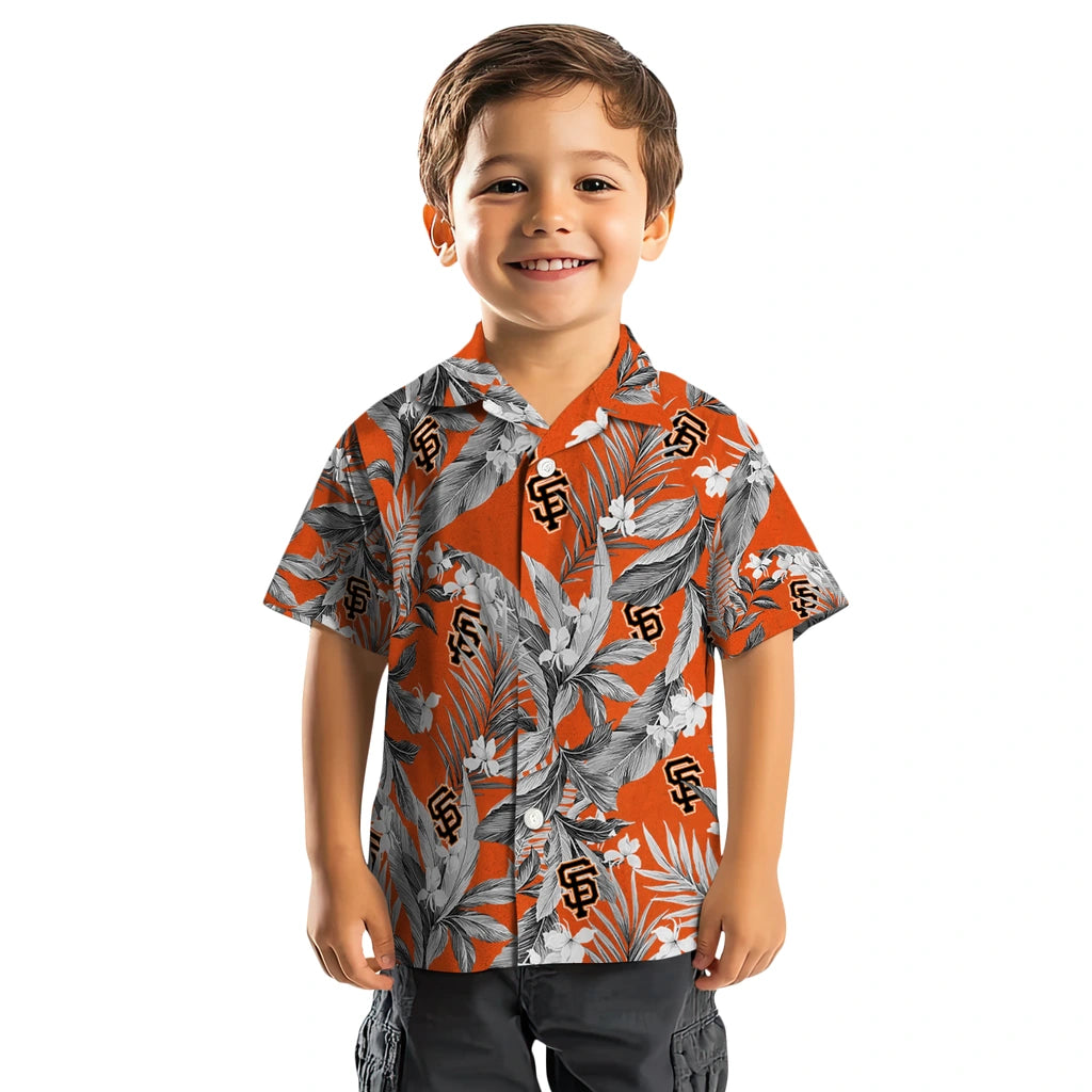 San Francisco Giants Hawaiian Shirt - Palm Leaves | Hula Hawaiian Shirts