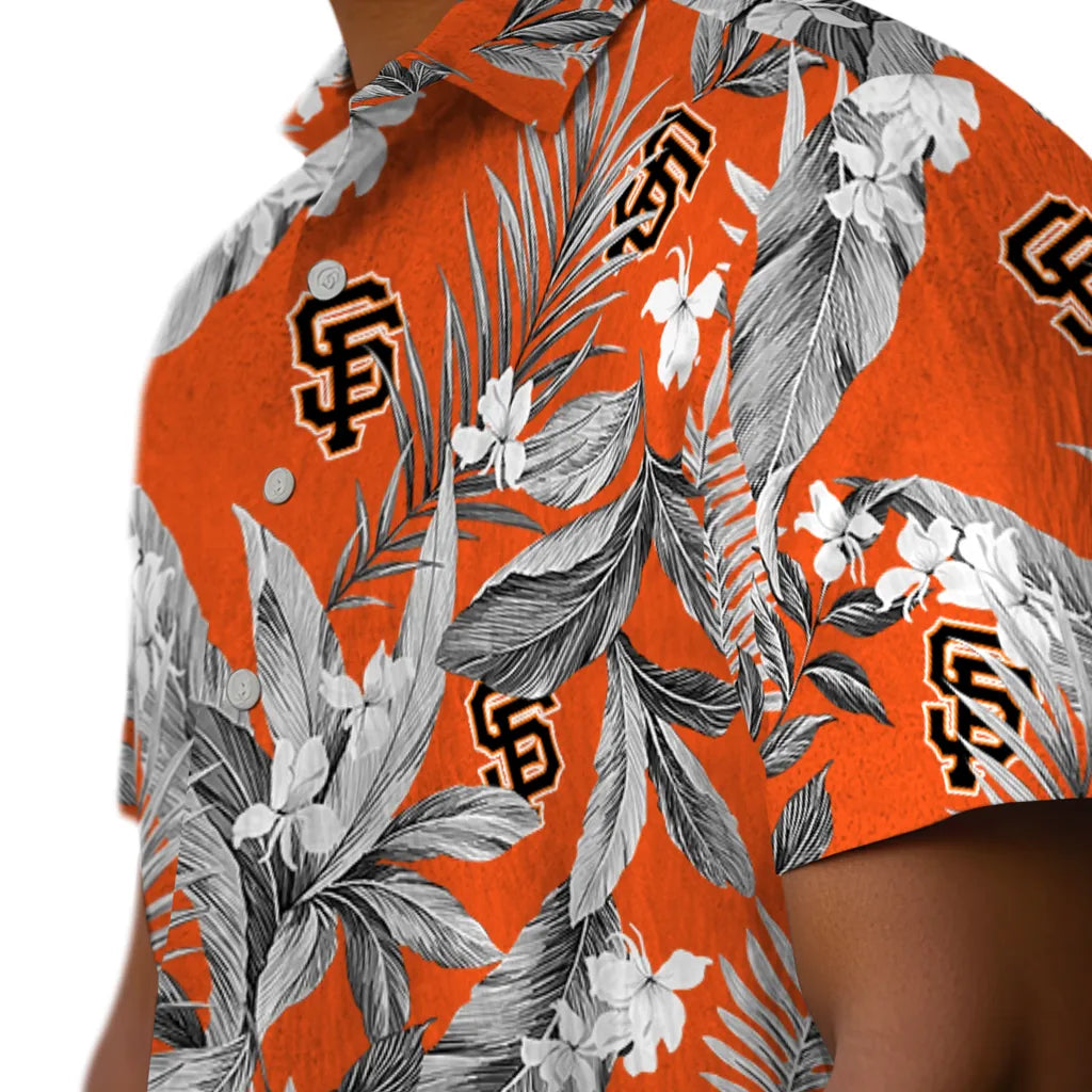 San Francisco Giants Hawaiian Shirt - Palm Leaves | Hula Hawaiian Shirts