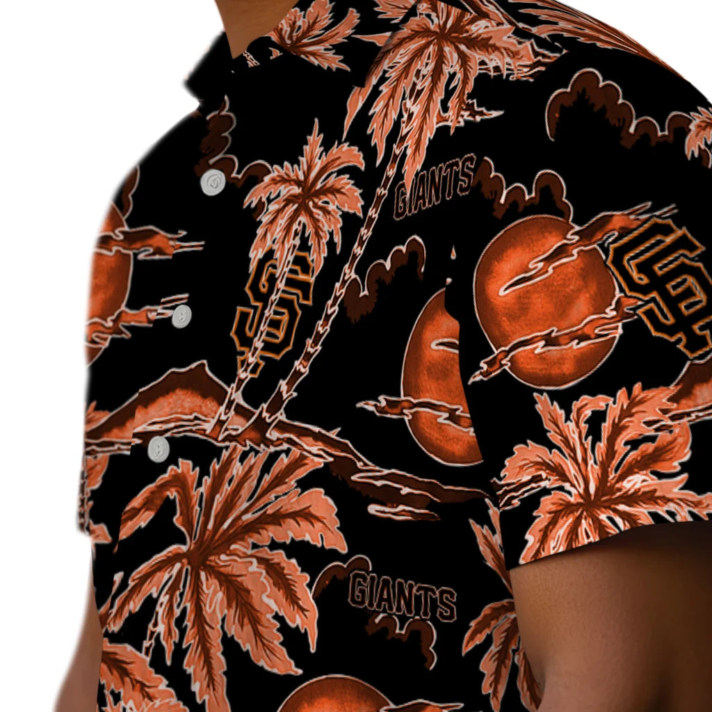 San Francisco Giants Hawaiian Shirt - Palm Sunset | Hula Hawaiian Shirts