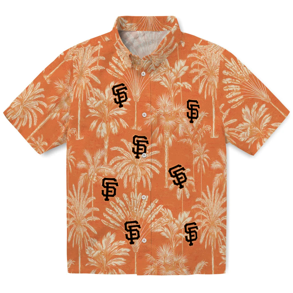 San Francisco Giants Hawaiian Shirt - Vintage Palm Tree | Hula Hawaiian Shirts