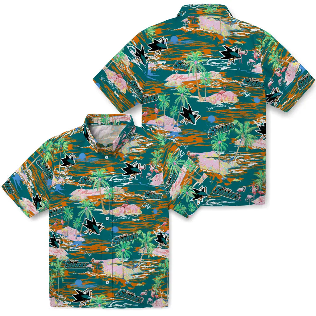 San Jose Sharks Hawaiian Shirt - Hawaii Island | Hula Hawaiian Shirts