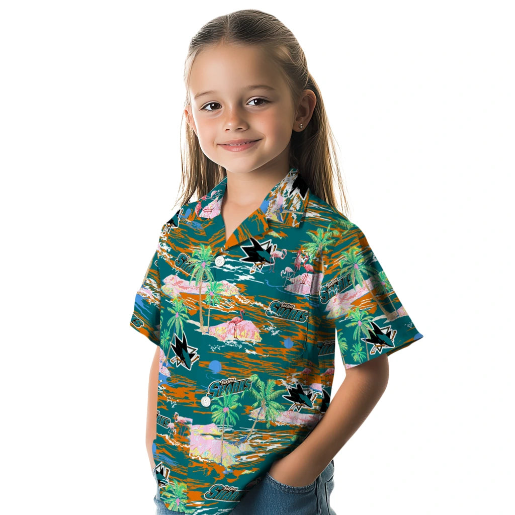 San Jose Sharks Hawaiian Shirt - Hawaii Island | Hula Hawaiian Shirts