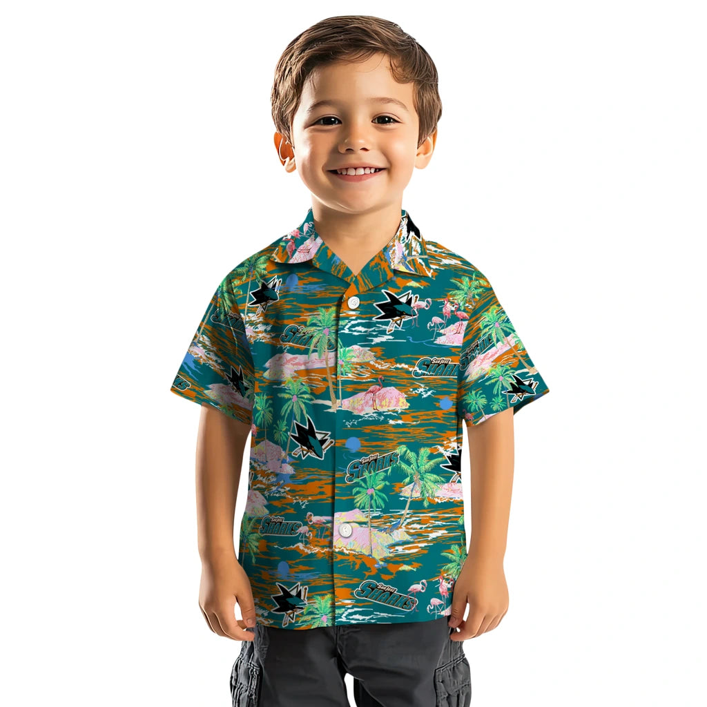 San Jose Sharks Hawaiian Shirt - Hawaii Island | Hula Hawaiian Shirts