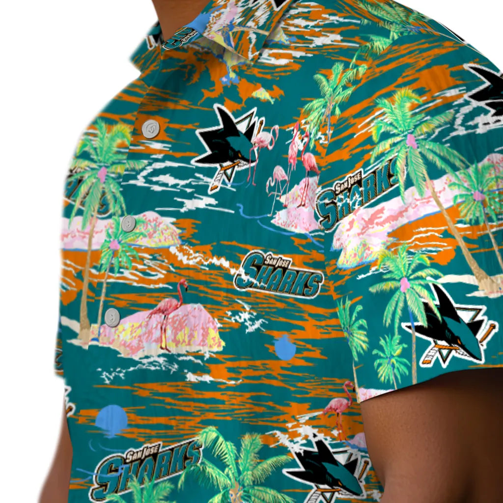 San Jose Sharks Hawaiian Shirt - Hawaii Island | Hula Hawaiian Shirts