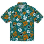 San Jose Sharks Hawaiian Shirt - Hibiscus Flower Design | Hula Hawaiian Shirts