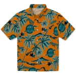 San Jose Sharks Hawaiian Shirt - Palm Sunset | Hula Hawaiian Shirts