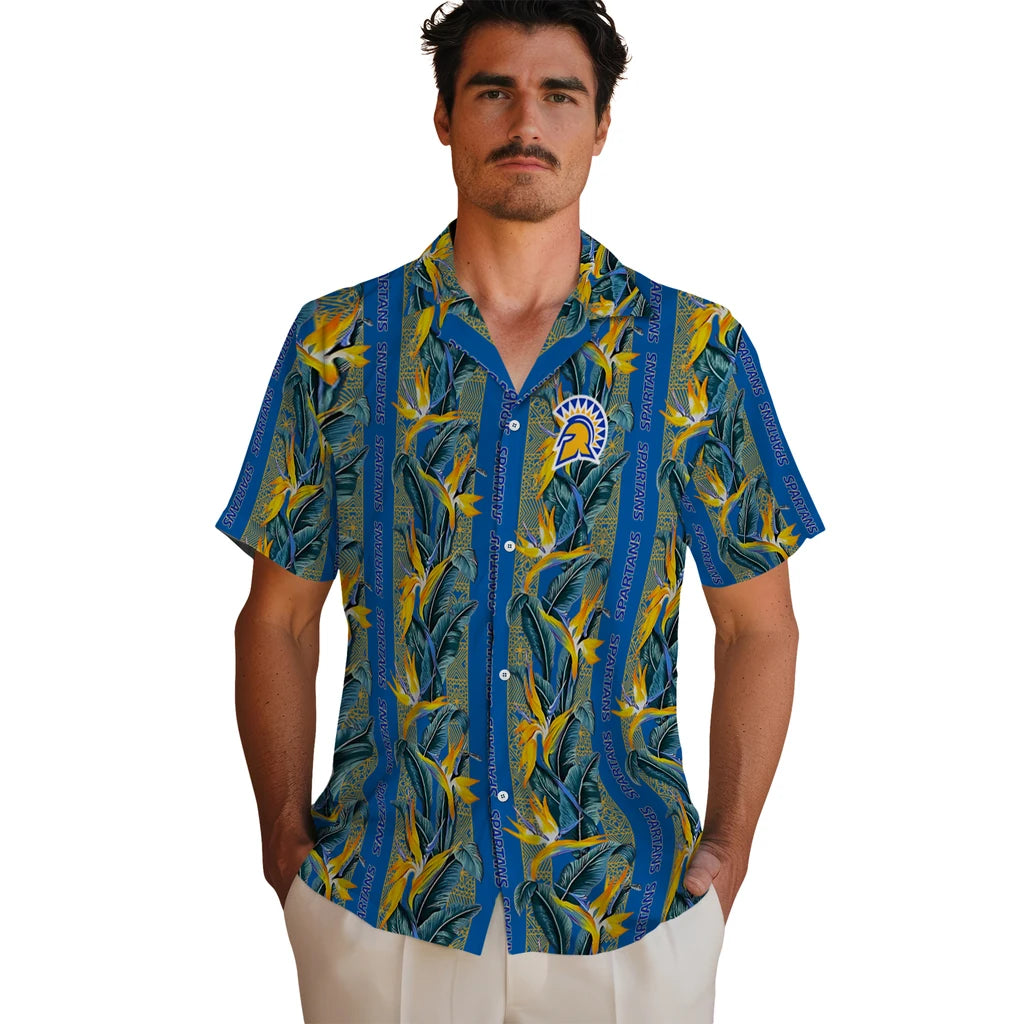 San Jose State Spartans Hawaiian Shirt - Paradise Vines | Hula Hawaiian Shirts