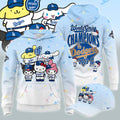 Hello Kitty x Los Angeles Dodgers 2025 World Series Champions Hoodie and Cap Set – Limited Edition MLB Collaboration - LeagueLockerGear
