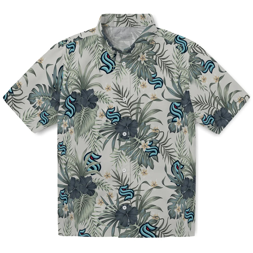 Seattle Kraken Hawaiian Shirt - Hibiscus Designs | Hula Hawaiian Shirts