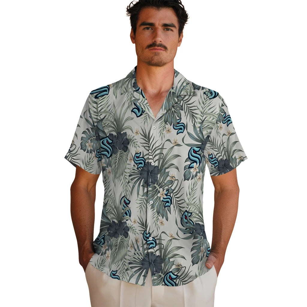 Seattle Kraken Hawaiian Shirt - Hibiscus Designs | Hula Hawaiian Shirts