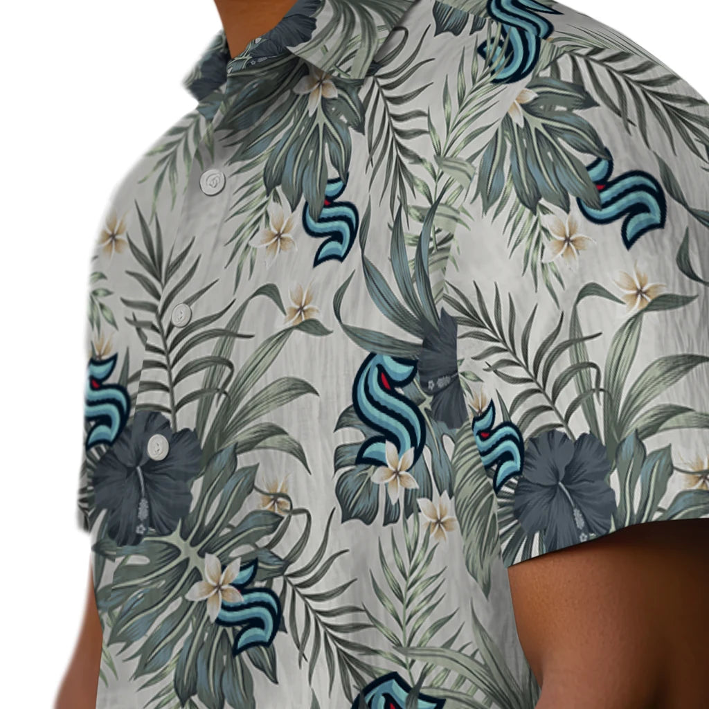 Seattle Kraken Hawaiian Shirt - Hibiscus Designs | Hula Hawaiian Shirts