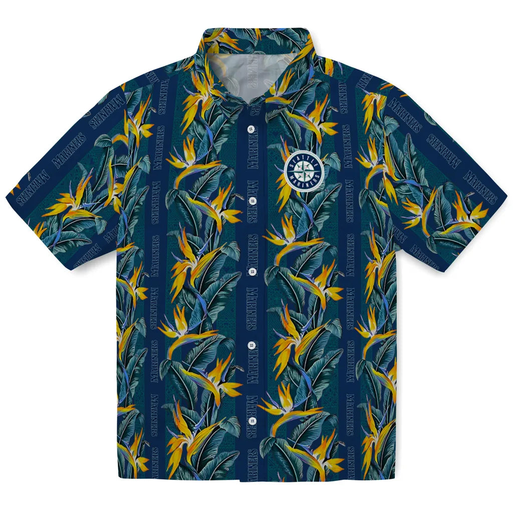 Seattle Mariners Hawaiian Shirt - Paradise Vines | Hula Hawaiian Shirts
