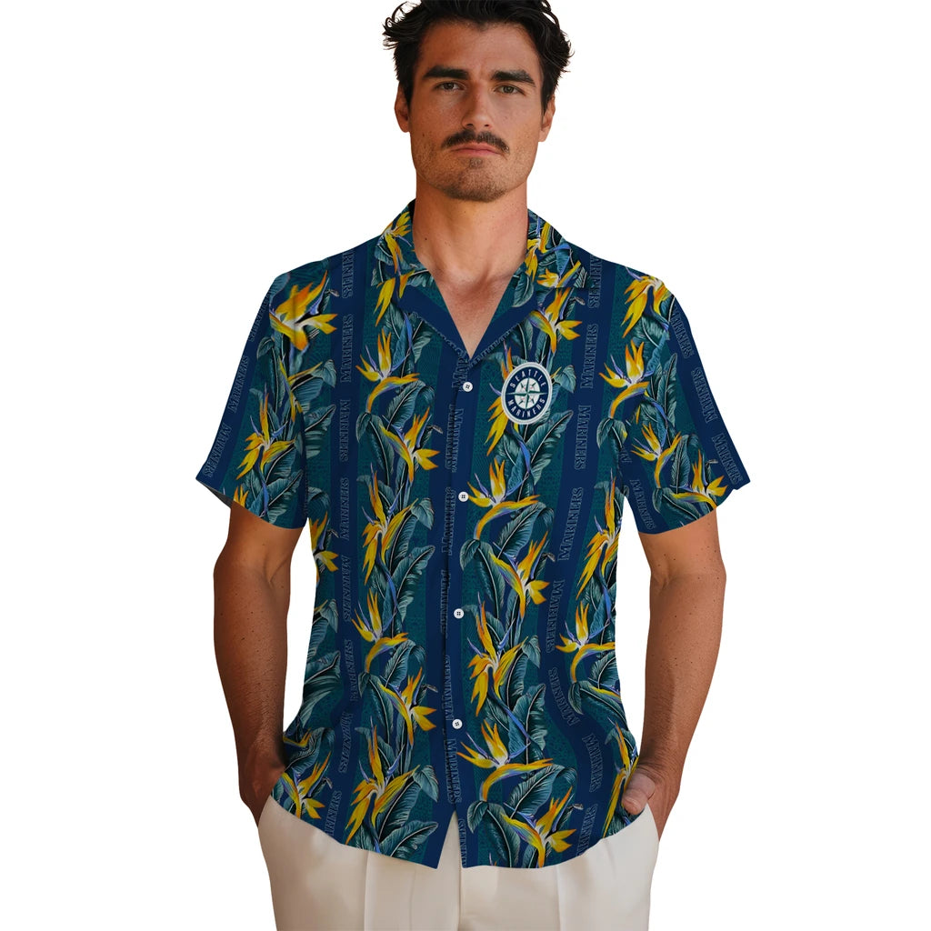 Seattle Mariners Hawaiian Shirt - Paradise Vines | Hula Hawaiian Shirts