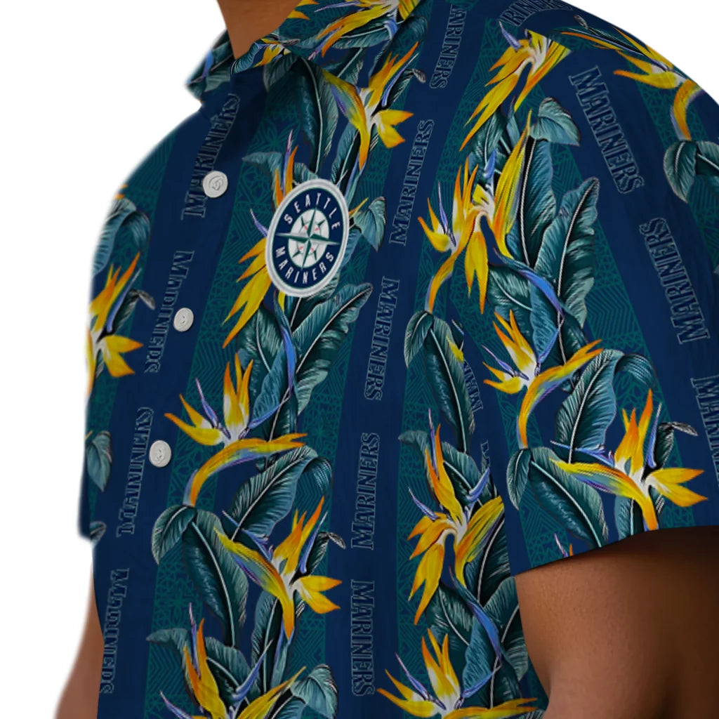 Seattle Mariners Hawaiian Shirt - Paradise Vines | Hula Hawaiian Shirts