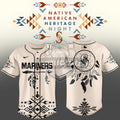 Seattle Mariners Native American Heritage Night Baseball Jersey - LeagueLockerGear