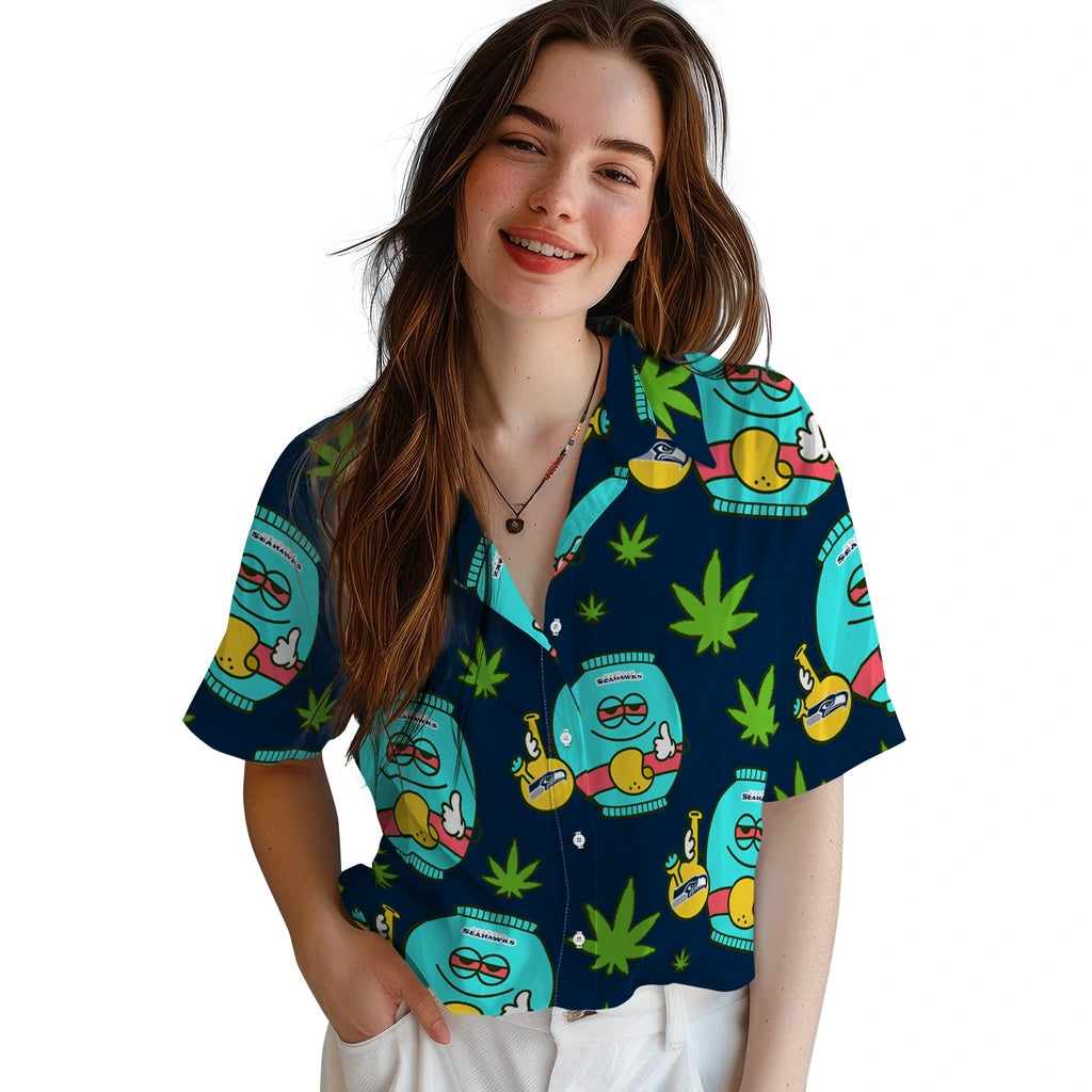 Seattle Seahawks Hawaiian Shirt - Chill Vibe | Hula Hawaiian Shirts