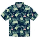 Seattle Seahawks Hawaiian Shirt - Flamingo and Hibiscus | Hula Hawaiian Shirts