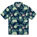 Seattle Seahawks Hawaiian Shirt - Flamingo and Hibiscus | Hula Hawaiian Shirts