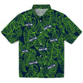 Seattle Seahawks Hawaiian Shirt - Leaf Outline | Hula Hawaiian Shirts