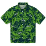 Seattle Seahawks Hawaiian Shirt - Monstera Layer | Hula Hawaiian Shirts