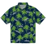 Seattle Seahawks Hawaiian Shirt - Palm Tree Motif | Hula Hawaiian Shirts