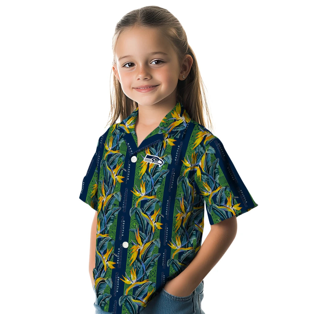 Seattle Seahawks Hawaiian Shirt - Paradise Vines | Hula Hawaiian Shirts