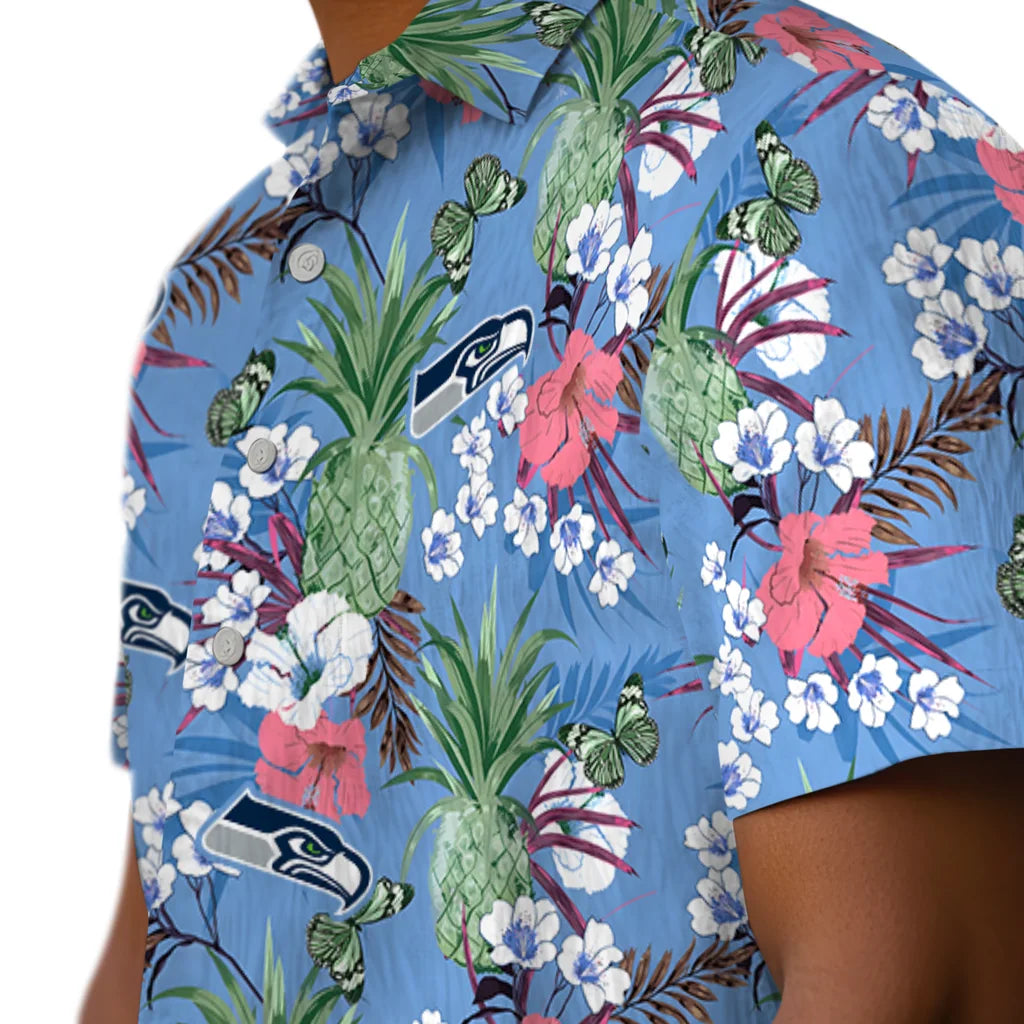 Seattle Seahawks Hawaiian Shirt - Pineapple Bouquet | Hula Hawaiian Shirts